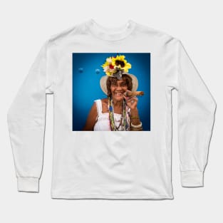 Cigar woman in Havana, Cuba Long Sleeve T-Shirt